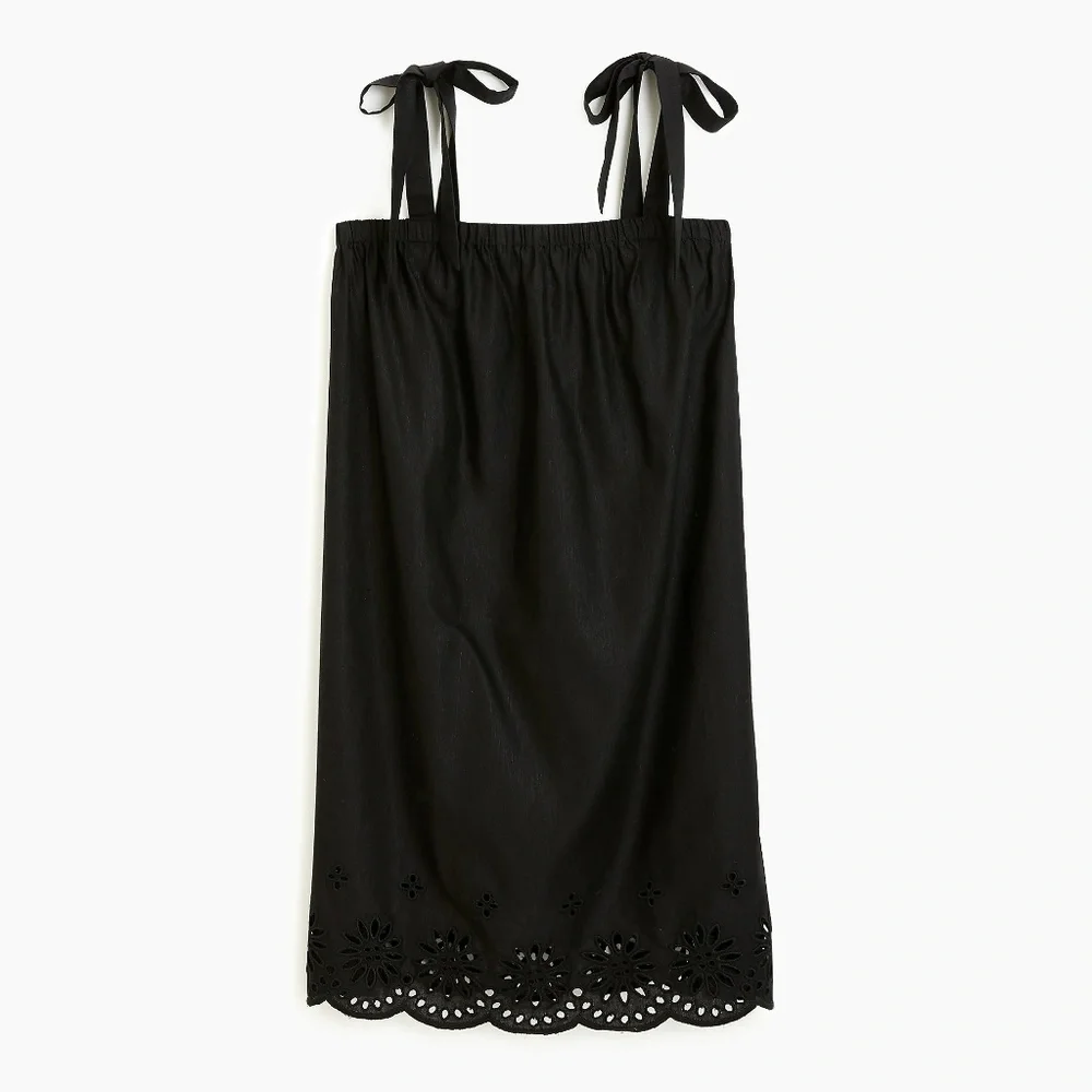 NWT J. Crew Women's‎ Tie-Shoulder Embroidered Dress